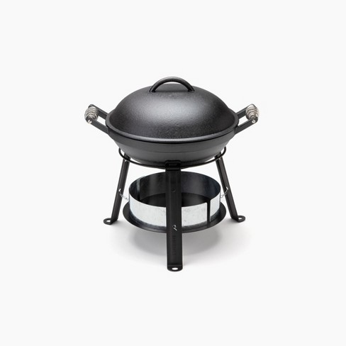 J&v Textiles Bbq Round Grill, 14 Inch Portable Charcoal Grill, Lightweight  Grill For Barbecue Party, Dual Vents For Temp & Charcoal Control : Target