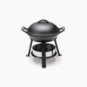 Barebones Black All-In-One cast iron grill