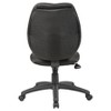 Task Chair Black - Boss Office Products: Molded Foam Seat, Lumbar Support, Adjustable Height, Nylon Base, Swivel Armless Design - 3 of 4