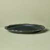 10.5" Stoneware Carved Ribbed Edge Dinner Plate Green - Hearth & Hand™ with Magnolia - 3 of 4