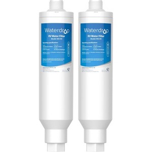 Waterdrop RV/Marine Water Filter, Camper Water Filter, NSF Certified, Garden Hose Filter, Greatly Reduces Chlorine, Bad Taste, Odor, 2 Pack - 1 of 4