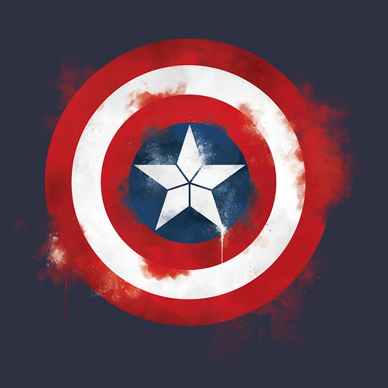 Women's Marvel Avengers: Endgame Cap Smudged Shield T-Shirt, 2 of 6