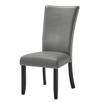 New Classic Furniture,Lyra Wood Dining Chair (Set of 2), Gray