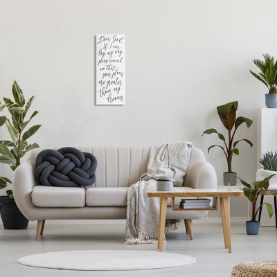 Dear God Motivational Black and White Canvas Wall Art