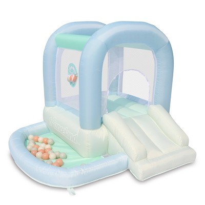 Bounceland Mini Inflatable Bounce House With Ball Pit - Pastel Mist ...