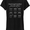 Women's - Instant Message - Astrology Angel Numbers Short Sleeve Graphic T-Shirt - 2 of 4