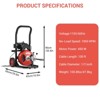 100FT x 3/4" Heavy Duty Drain Cleaner Machine, 450W Auto Feed Sewer Snake Auger with 4 Cutters & Air-Foot Switch - 2 of 4