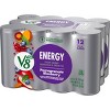 V8+ Energy Pomegranate Blueberry Energy Drink from Black & Green Tea - 12pk/8 fl oz Cans - 4 of 4
