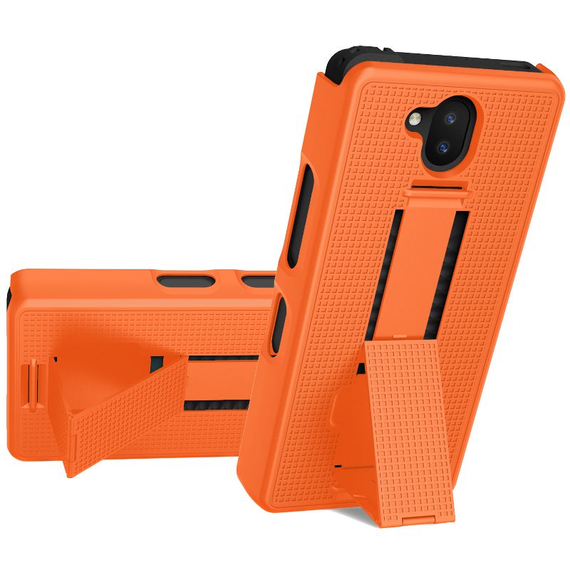 Nakedcellphone Combo for Sonim XP10 (XP9900) - Case with Stand and Belt Clip Holster, 3 of 11