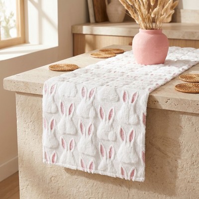 REGALWOVEN Rabbit Table Runner for Kitchen Decor Birthday Decorations ...