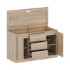 FUFU&GAGA Smart Hidden - Storage Sideboard with NFC Unlock - Modern Wooden Cabinet for Home Privacy & Organization - 4 of 4