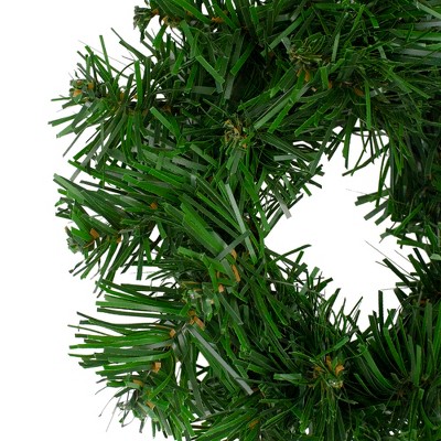 6" Green Pine Artificial Christmas Wreath with Metal Frame