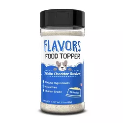 Flavors Food Topper White Cheddar Cheese Dog Treats - 3.1oz