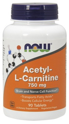 Acetyl L Carnitine 750 mg by Now Foods  -  90 Tablet