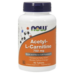 Acetyl L Carnitine 750 mg by Now Foods  -  90 Tablet - 1 of 2