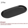 Unique Bargains Stainless Steel Cosmetics Candles Dessert Decorative Trays 2 Pcs - 3 of 4