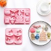JDICTION Halloween Witch Hat Silicone Molds 3 Pack - Nonstick with Spooky Shapes (Haunted House, Mummy, Bat) for Baking, Ice Cube, Soap - 4 of 4