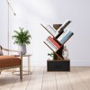 Tree Bookshelf, 3 Tier Bookcase with Drawer, Floor Standing Book Storage Rack for CDs/Movies/Books, for Home Office, Living Room, Bedroom - 4 of 4