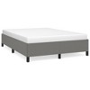 vidaXL Bed Frame Dark Gray 53.9 in.x74.8 in. Full Fabric - 2 of 4