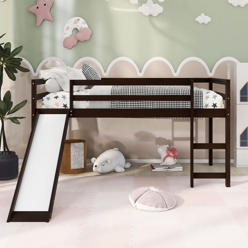Twin Size Loft Bed with Slide - ModernLuxe, 2 of 11