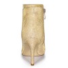Allegra K Women's Glitter Pointed Toe Side Zip Stiletto Heel Ankle Boots - 4 of 4