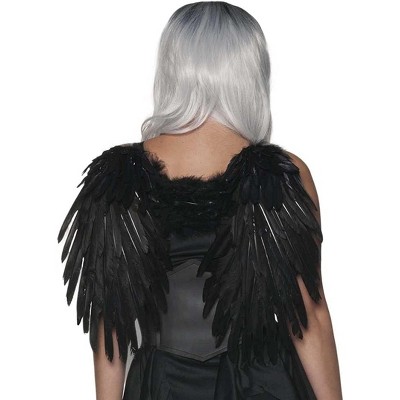 Underwraps Feather Wings One Size Adult Costume Accessory | Black