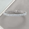 Ross-Simons 13.00-15.00 ct. t.w. Aquamarine 2-Row Tennis Bracelet in Sterling Silver - 3 of 4