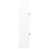 vidaXL Scandi-Style Steel Office Cabinet with 4 Doors, Adjustable Shelves, Lockable, White - Versatile File Storage Solution, 35.4"x15.7"x70.9". - 3 of 4