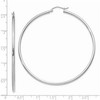 Black Bow Jewelry 2mm, 14k White Gold Classic Round Hoop Earrings, 60mm (2 3/8 Inch) - 3 of 4