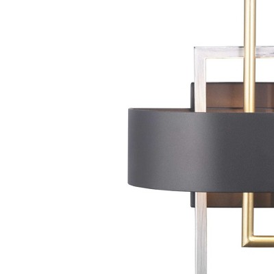 Adagio Black and Silver Two-Light Wall Sconce