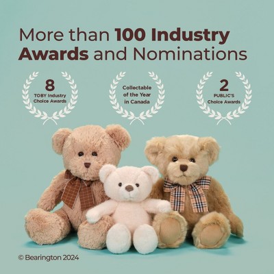 Golden Brown Labradoodle Plush Stuffed Animal Toy