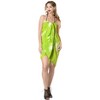 LA LEELA Women's Summer Bikini Wraps Beach Wrap Swimwear Sarong Cover up Skirt Swimsuit Pareo Coverups for Women One Size Green, Floral - 3 of 4