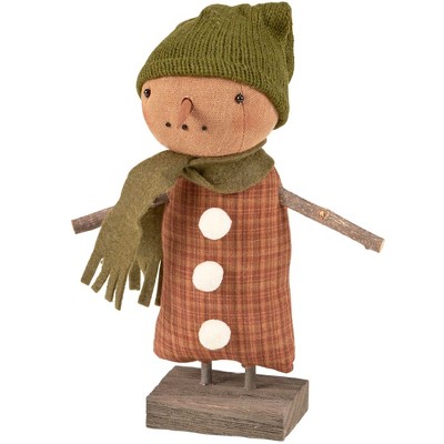 Primitives By Kathy 8.75 In Isabella Snowman Doll Snowman Figurines