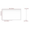 60x36in Rectangle Bathroom Mirror With Aluminium Frame Large Wall Mirrors, Wall Mounted Mirror, Hangs Horizontal Or Vertical Wall Decor - 4 of 4