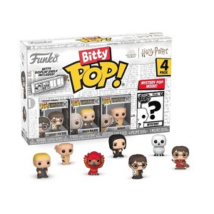 Funko Bitty POP! Harry Potter 4-Pack – Harry in Robe with Scarf, Draco Malfoy, Dobby & Mystery Mini Figure - 1 of 3