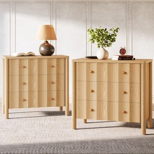 Tribesigns 31.5-Inch 3-Drawer Nightstand, Modern Large Night Stand,  Oversized Bedside Table, End Table for Bedroom, Living Room - 1 of 4