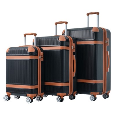 3 Piece Luggage Set, Hard Shell Luggage Set with Spinner Wheels & TSA Lock, Lightweight Travel Luggage Set for Business Trip (20'' 24'' 28'')