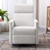 PAGED Modern Upholstered Rocker Accent Chair Swivel Recliner Chair with Tall Back for Living Room, Reading Room - 2 of 4