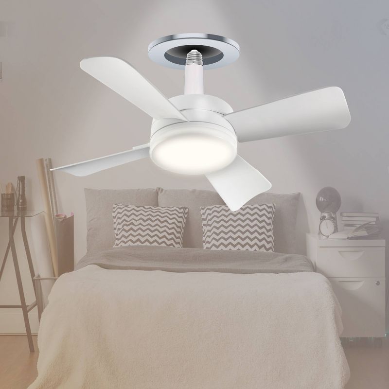 Socket Ceiling Fan with Warm Light and Remote Control 1000 Lumens - Bell + Howell, 2 of 8