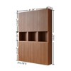 GDFStudio Houck 41" Modern Woodgrain Bathroom Wall Mounted Cabinet - 3 of 4