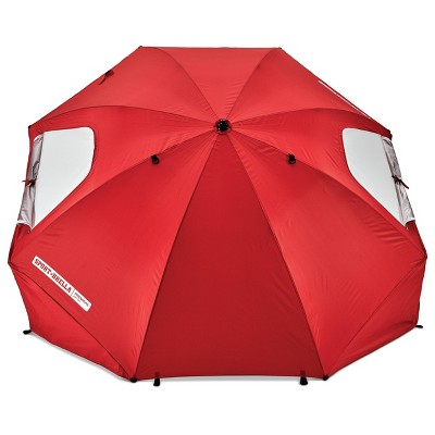 Sport-Brella Red 8-Foot UPF 50+ Beach Umbrella Shelter