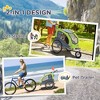 Skyzone 2-in-1 Pet Bike Trailer & Stroller with 360° Swivel Wheel, Canopy, Mesh Vent & Storage - 4 of 4