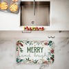 Stupell Industries Merry And Bright Seasonal Florals Printed Anti-Fatigue Floor Mat, design by Kim Allen, 30"x18" - 2 of 4