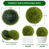 Garvee Artificial Plant Topiary Ball, Artificial Boxwood Balls, Indoor Outdoor - 2 of 4