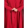 HalloweenCostumes.com Handmaid's Tale Plus Size Costume Womens, Modest Cloaked Halloween Outfit, Historic Red Hooded Cape and Bonnet - 4 of 4