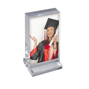 Azar Displays Acrylic Block Frame on Acrylic Base - 1 of 4