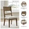 Signature Design by Ashley Cabalynn Traditional Dining Chair Set, Set of 2, Brown & Tan - 4 of 4