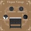 36" Bathroom Vanity with Undermount Ceramic Sink, Free-Standing Bathroom Cabinet with 4 Drawers, Solid Wood Frame, Beige/Black/White - ModernLuxe - 4 of 4