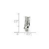 Black Bow Jewelry Sterling Silver Ice Skate Bead Charm - 3 of 4