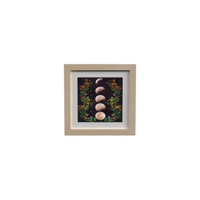 13" x 15" Moon Phases Wall Art Brown - PTM Images